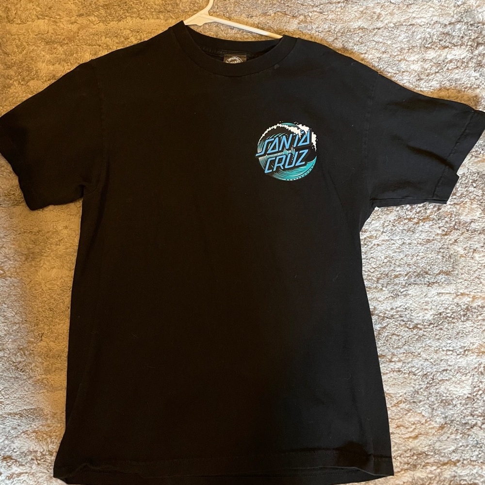Black and blue Santa Cruz T-shirt